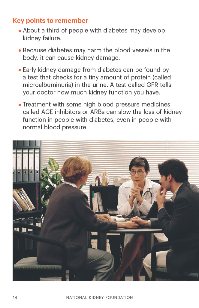 Diabetes and ckd stages 1 4